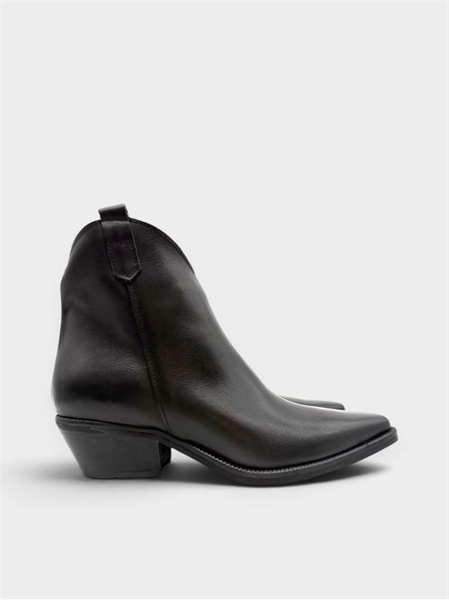Stivaletto texano in pelle nero IL LACCIO | 9237VITELLONERO